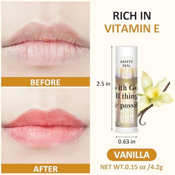 Dmsky 60 LIP BALM BULK, CHRISTIAN GIFT FOR WOMEN MEN FAITH RELIGIOUS MOISTURIZING LIP CARE PRODUCT STOCKING STUFFERS WITH INSPIRATIONAL SCRIPTURE HAPPY MOMENT PRAISE GOD FOR FRIEND - Image 3